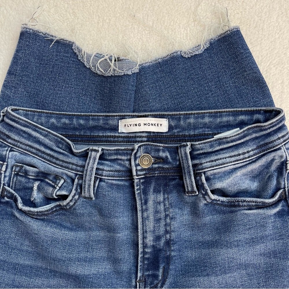 Flying Monkey High Rise Stretch Skinny Jeans Women’s 27 Indigo - Picture 5 of 7
